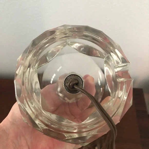 Vintage 1940s 1950s Crystal Boudoir Lamp Beautiful Works Art Deco - Picture 3 of 8